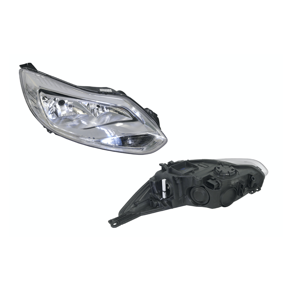 Headlight Right for Ford Focus LW 04/2011-11/2014 Chrome 