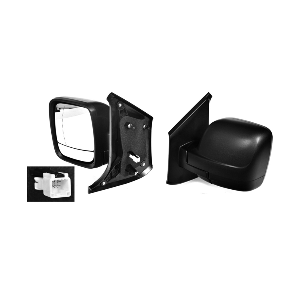 Door Mirror Left for Renault Trafic X82 01/2015-ON Black 5 Pins Plug With Heated