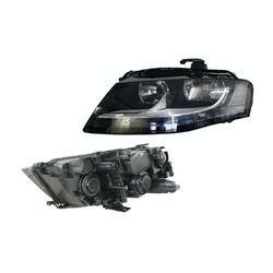 Headlight Left for Audi A4/S4 B8 01/2008-05/2012 Halogen Type 