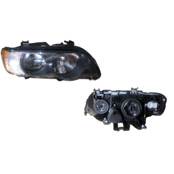 Headlight Right for BMW X5 E53 11/2000-09/2003 Indicator=Half Amber/Half Clear 