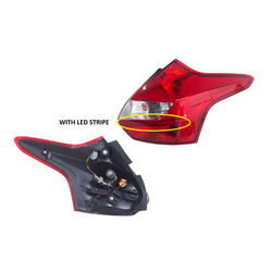 Tail Light Right for Ford Focus LW Hatchback 04/2011-11/2014 With LED Stripe