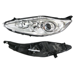 Headlight Left for Ford Fiesta WS/WT 09/2008-07/2013 Projector Chrome 