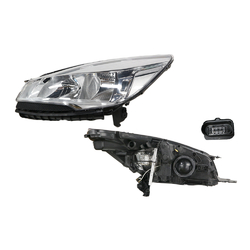 Headlight Left for Ford Kuga TF 04/2013-ON Head Light Halogen Type With Motor 