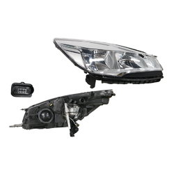 Headlight Right for Ford Kuga TF 04/2013-ON Head Light Halogen Type With Motor 