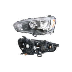 Headlight Left for Mitsubishi Outlander ZH 08/2009-10/2012 Black 
