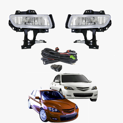Fog Light Kit for Mazda 3 Sedan BK Series 2 SP23 2007-2008 W/Wiring&Switch