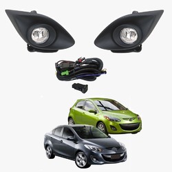 Fog Light Kit for Mazda 2 DE 5/10-2/11 W/Wiring&Switch