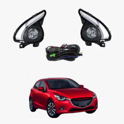 Fog Light Kit for Mazda 2 DJ Hatch 2014-2017 W/Wiring&Switch