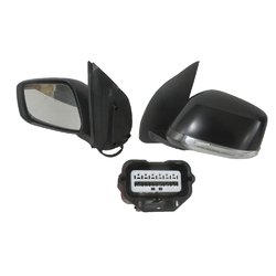 Door Mirror Left for Nissan Navara D40 12/2005-2015 Electric With LED Blinker 