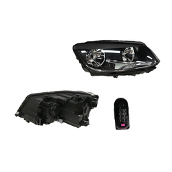 Headlight Right for Volkswagen Caddy 08/2010-2015 With Motor 