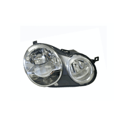 Headlight Right for Volkswagen Polo 9N 08/2002-10/2005 Twin Round 